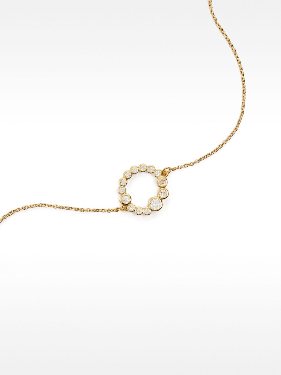 Pulsera Con Circonitas dorado