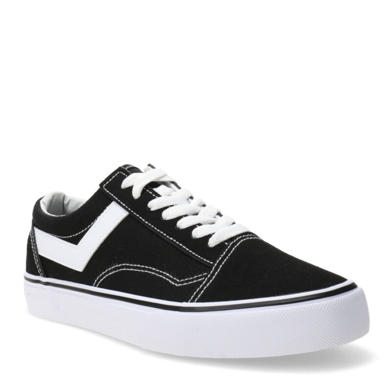 Championes de Mujer PONY Old School Canvas Bajo Dama Negro