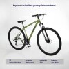 Bicicleta Mountain Bike Neon Xtrail 1 Rodado 26 Acero Freno Disco 21 Cambios Olive