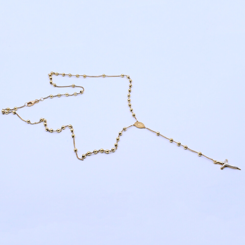 Rosario oro 18k 2 tonos con virgen milagrosa. Rosario oro 18k 2 tonos con virgen milagrosa.