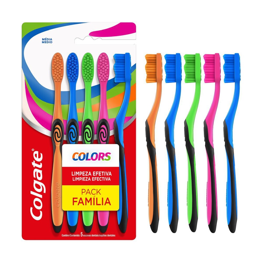 COLGATE CEPILLO PACK FAMILIA X 5 UNID. única