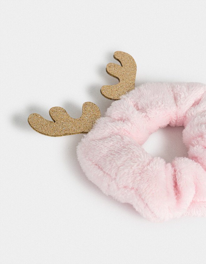 Skunzies Navidad Scrunchie Reno Navideño - Combinacion Bicolor