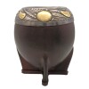 Mate torpedo linea Bresciani - Plata y oro - MTTO37 Marrónuniforme