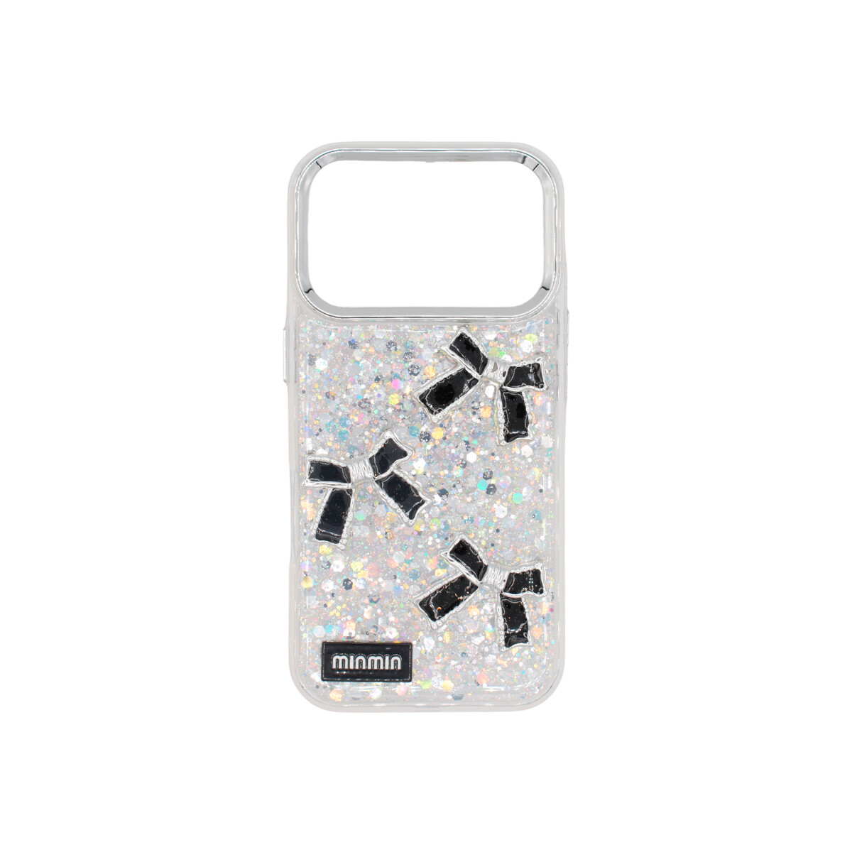 Protector para iPhone 17 Pro brillos con lazos en relieve 