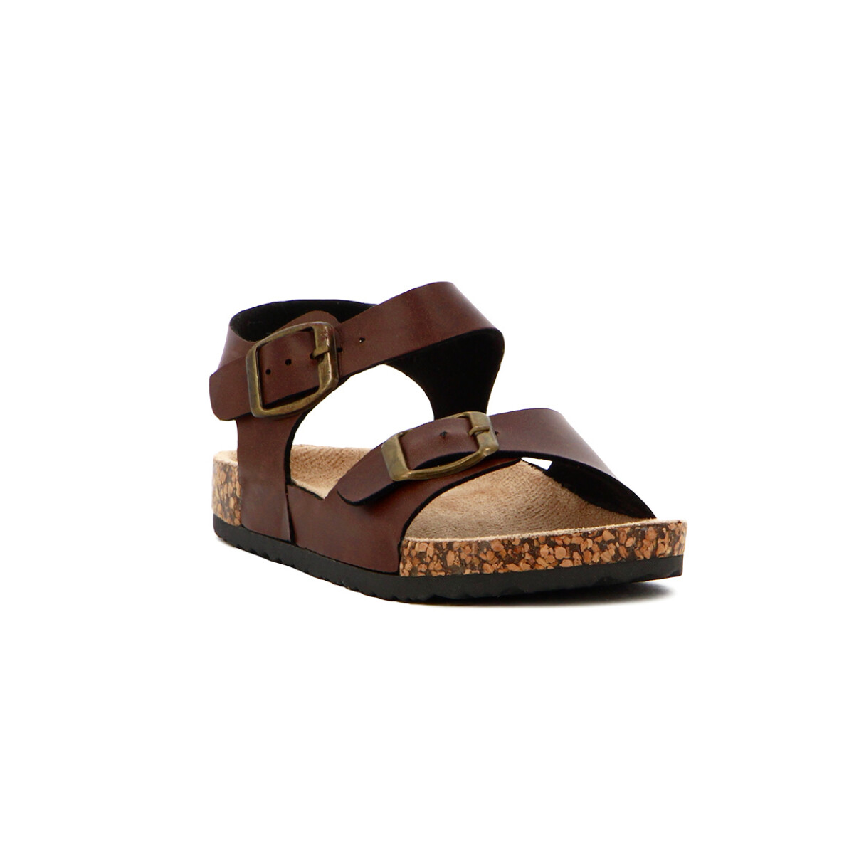 Sandalias Niña Darkness Casual Con Hebillas - Marron 