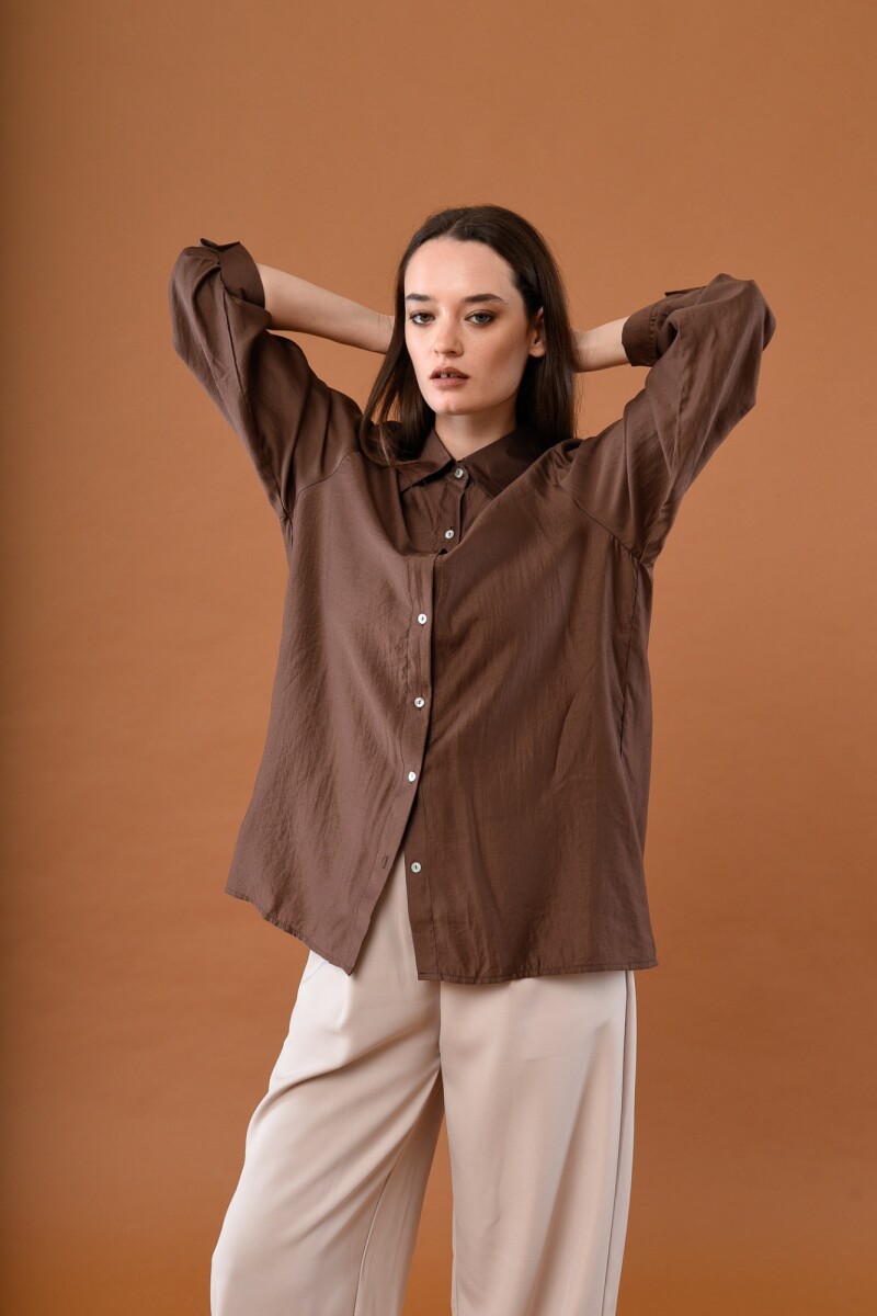 Camisa Palma MARRON