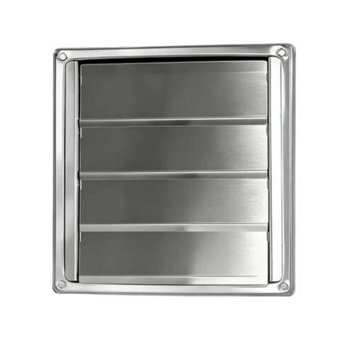 Rejilla Veneciana Ventilación Acero Inoxidable 185 x 185mm / Ø10cm Rejilla Veneciana Ventilación Acero Inoxidable 185 x 185mm / Ø10cm