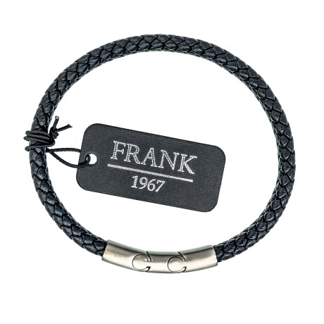 Pulsera cuero y acero, FRANK Pulsera cuero y acero, FRANK