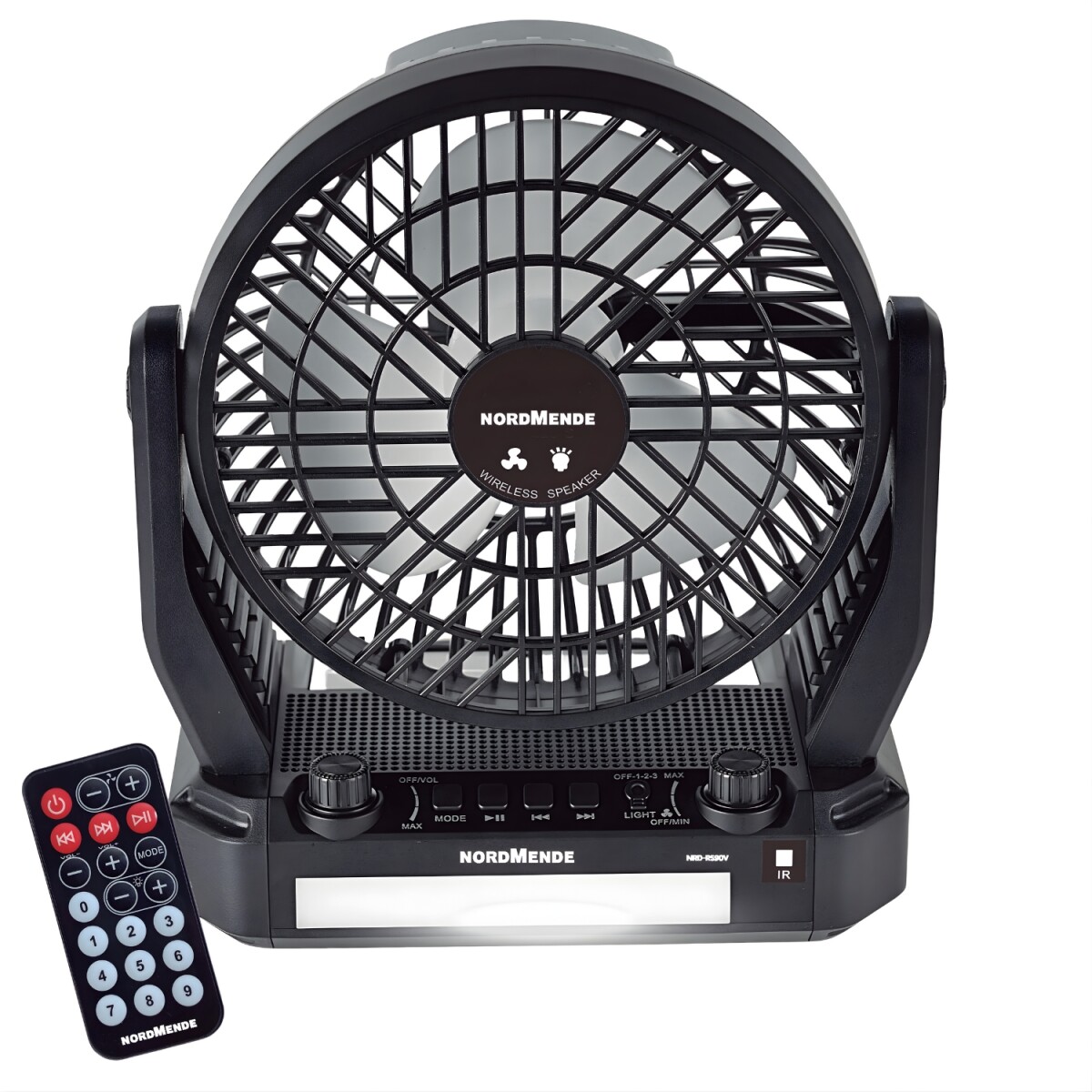 Ventilador Portatil Y Radio Nordmende Recargable Nrd-rs90v 