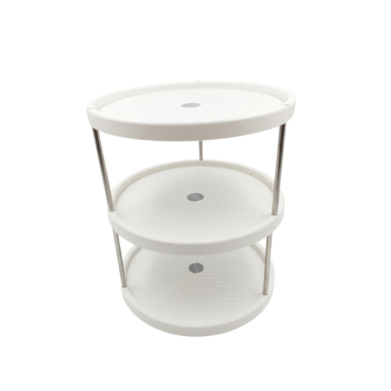 ORGANIZADOR BLANCO GIRATORIO 3 NIV 30.3X7.2X30.3CM Unica