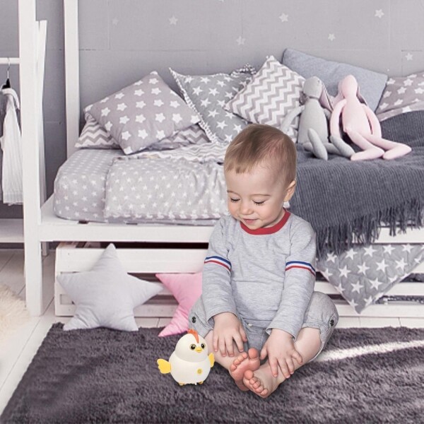 Juguete Interactivo Bebe Movimiento Caminante Pila Infantil Variante Color Blanco