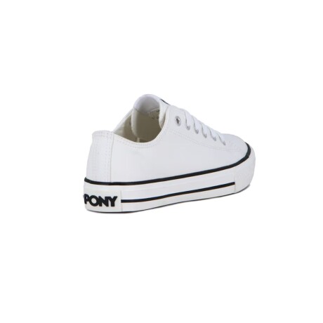 Championes Pony Fifth Ave Mujer Casual Urbano Blanco