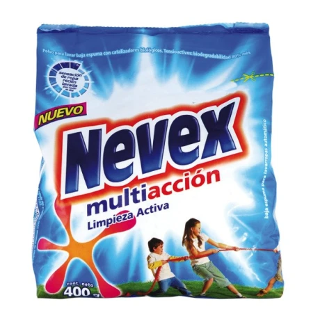 DETERGENTE EN POLVO NEVEX REGULAR 400 GR DETERGENTE EN POLVO NEVEX REGULAR 400 GR