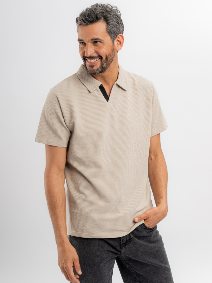 Remera m/c cloque Dusk - topo 