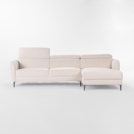 Sofá con chaise MOOVE BEIGE - DERECHO