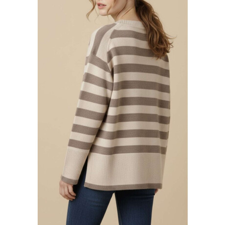 Sweater Rayado Mocha