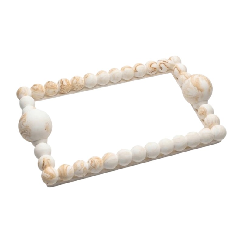 BANDEJA VIDRIO/CERAMICA BCO COMB 19X29CM Unica