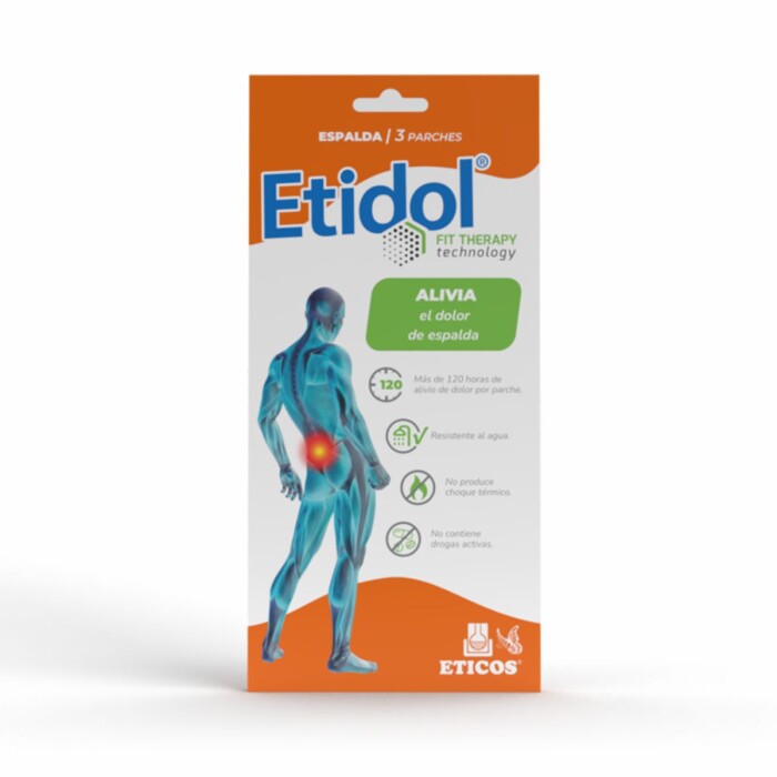 ETIDOL FIT THERAPY ESPALDA X 3 PARCHES única