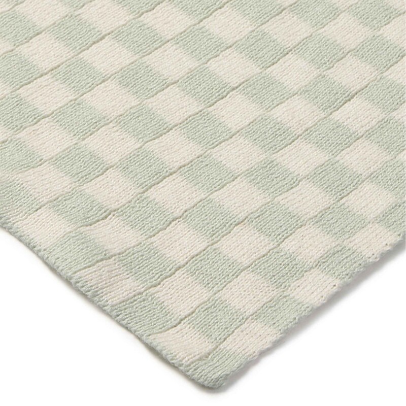 Manta Tiles Verde Agua