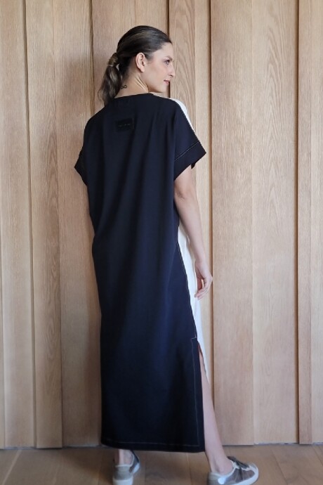 Vestido Agapanto Beige - Negro