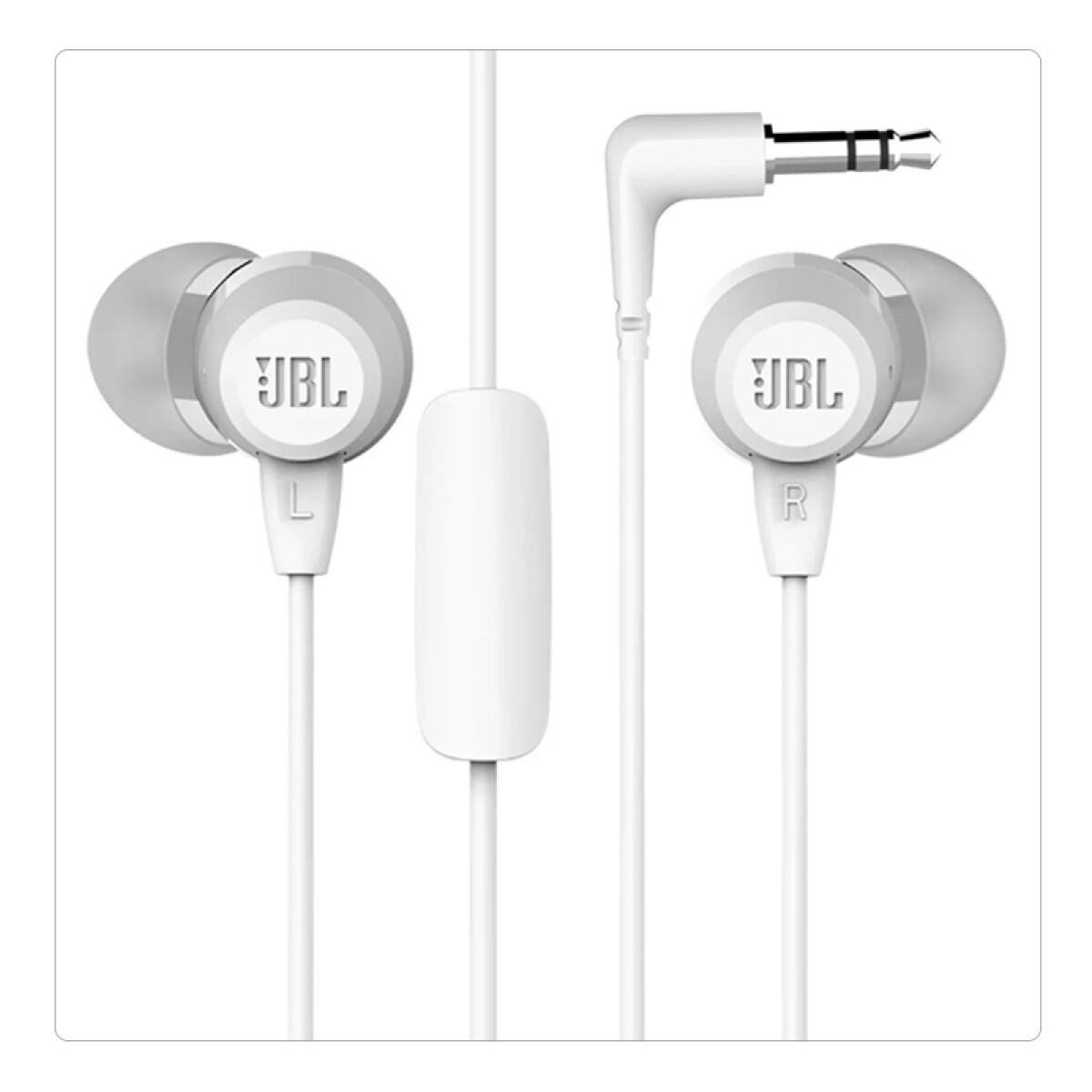 Auricular JBL In-Ear C50HI 3.5mm white - Unica 