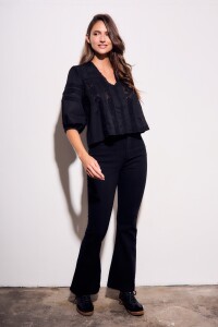 Jean Flare Negro