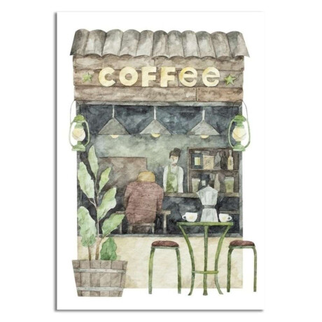 Cuadro Canvas 30X40Cm Cafetería Cuadro Canvas 30X40Cm Cafetería