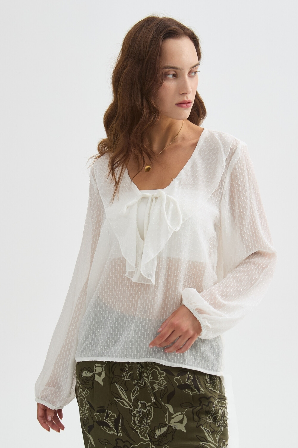 Blusa Ristal Marfil / Off White