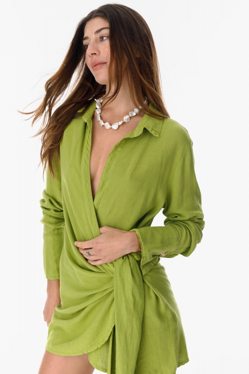Vestido Pompel - Verde Pistacho 