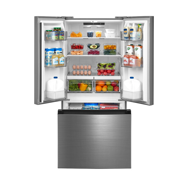 Heladera Inox Inverter 522L French door Midea MDRF700FGM46 Heladera Inox Inverter 522L French door Midea MDRF700FGM46