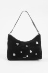 Bandolera vintage tachas strass negro