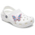 Jibbitz Faux Leather Pink Butterfly Multicolor