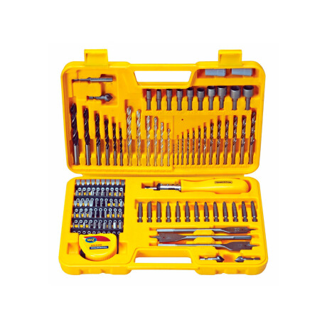 Maletin Tramontina con Mechas y Puntas 110 piezas Amarillo