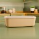 Pote rectangular multiuso 5lts CAPPUCCINO