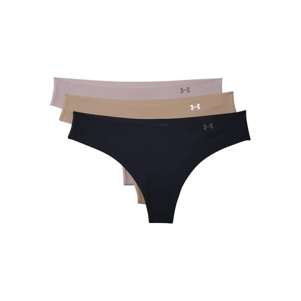 Bombacha Under Armour Thong Pack 3 Negro