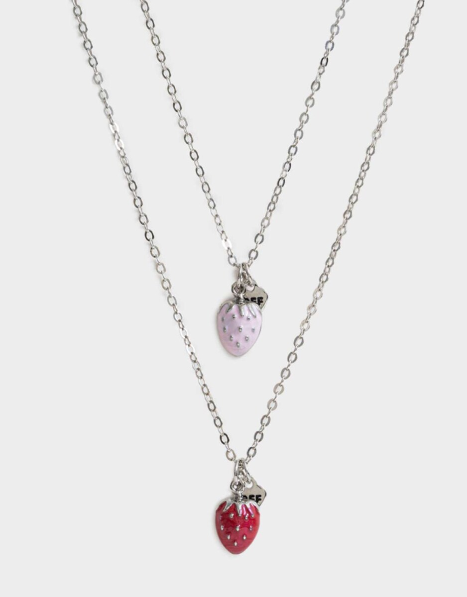 Collares Infantiles Con frutas - Plateado 