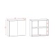 MUEBLE AEREO PARA COCINA DOS PUERTA DE 0.80cm SERIE VIV ALUMINIO KITS PARANA GAMAS DE BEIGE