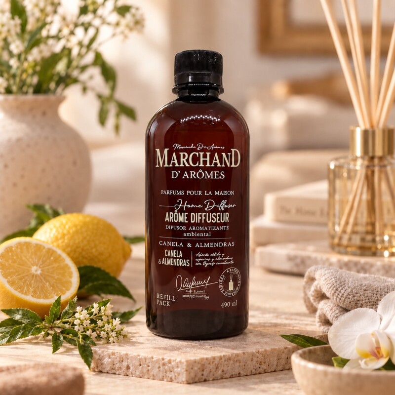 Refill Difusor de Varilla Marchand Canela & Almendras
