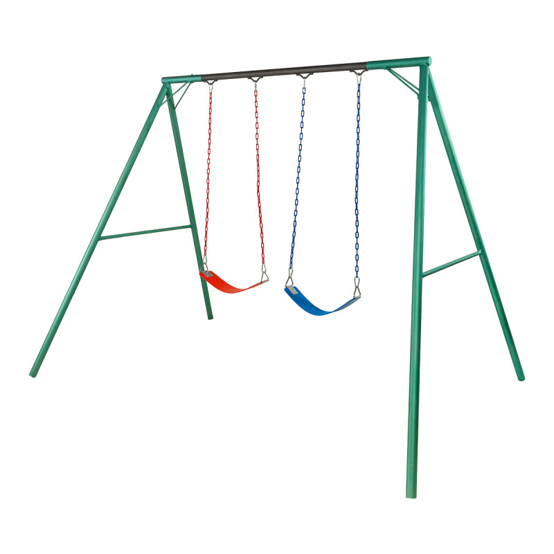 Hamaca de Plaza con 2 hamacas de cincha, altura 2,15 mts Hamaca de Plaza con 2 hamacas de cincha, altura 2,15 mts