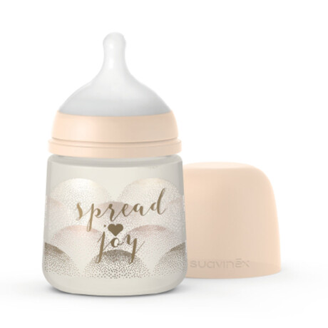 Mamadera Suavinex Bebés +0M 150Ml Tetina Fisio SX PRO Lenta Beige