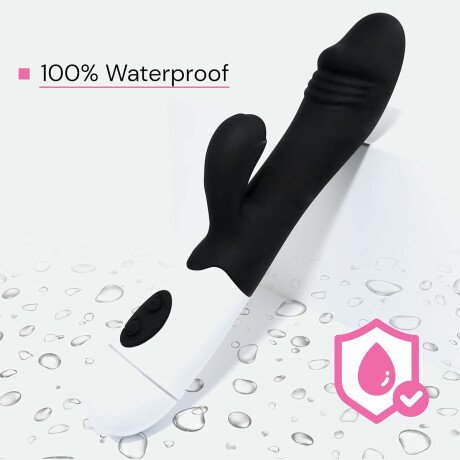 Vibrador Con Doble Estímulo Desing A Pila Negro