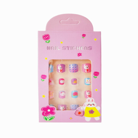 Uñas postizas con stickers Uñas Postizas Con Stickers