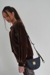 Brassy Bag Crocco Negro