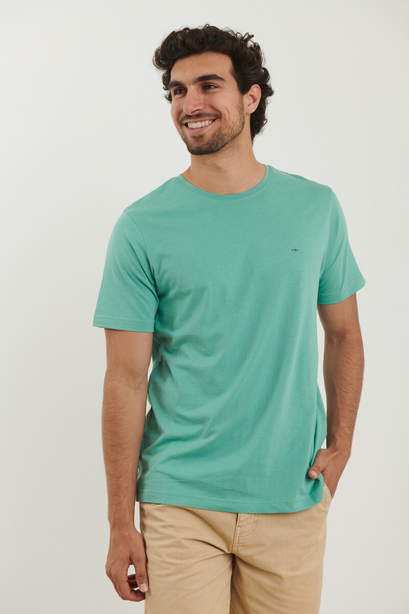 T-SHIRT HARRINGTON LABEL - Verde 