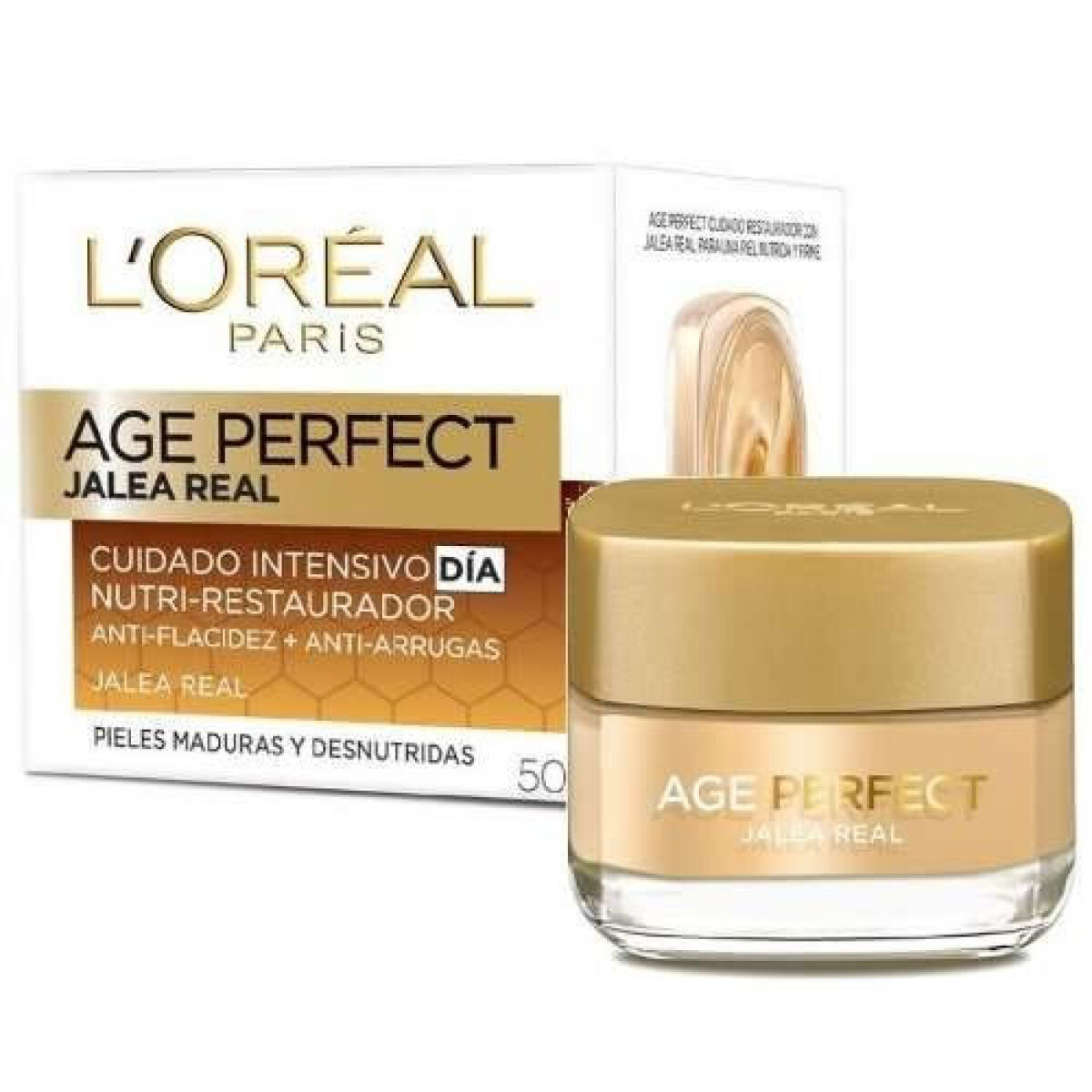 L’Oréal Crema Age Perfect Jalea Real Día Anti-Flacidez + Anti-Resequedad – Hidratación y Firmeza