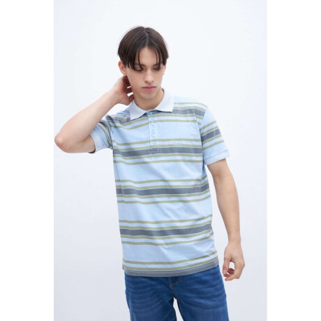 Remera polo Casper Celeste