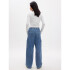 V-PULL ON WIDE LEG CARGO MED STONE RIVER MEDIUM WASH
