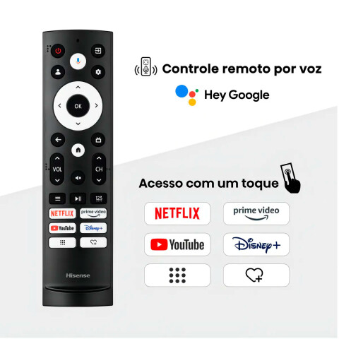 SMART TV HISENSE 55” UHD 4K QLED Google TV 55Q6NQ N/A