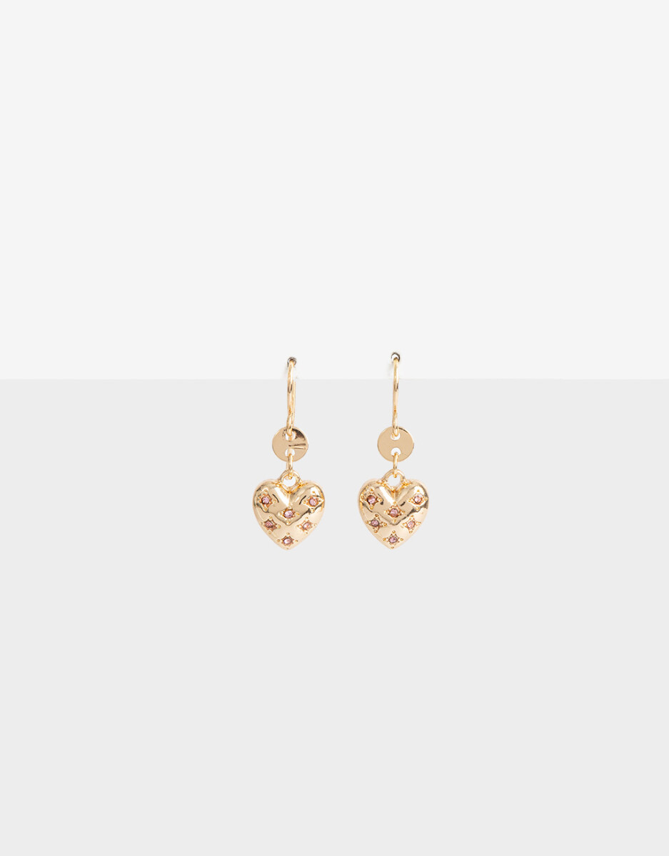 Aros Colgantes Corazón 