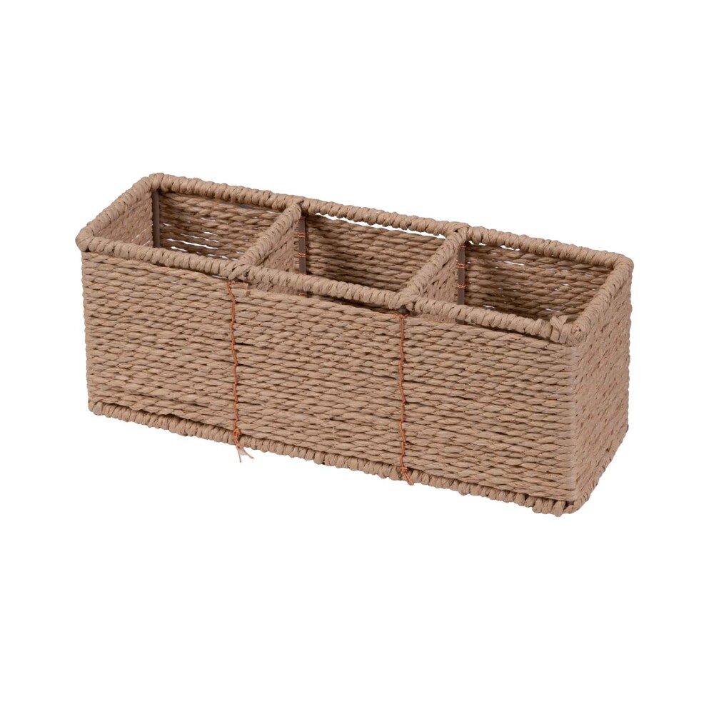 CAJA ORGANIZADORA 3 DI NATURAL/BEIGE CUERDA A243
